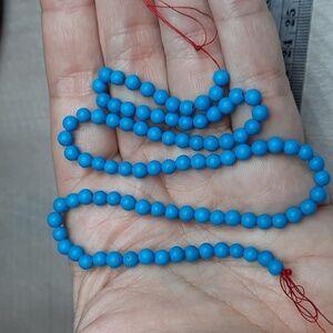 4mm ""Turquoise" Magnesite Stone 15-inch Strand #10